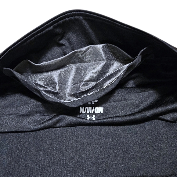 Under Armour Speed Pocket Run Shorts Mens M 9" Black Fitted Lined Zip Pocket - Picture 7 of 15